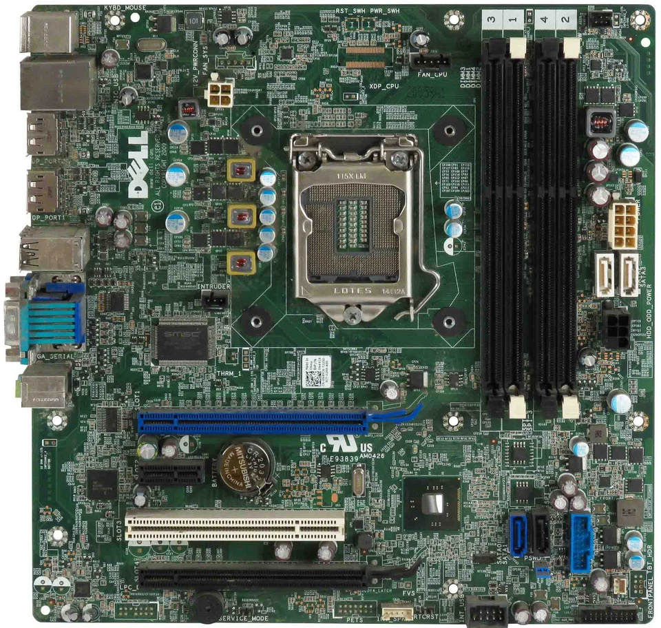 Dell 0N4YC8 LGA1150 4x DDR3 Intel Q87 3x Pcie PCI For OptiPlex 7020 9020 - Image 2 of 2