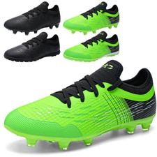Mens Teen Soccer Cleats FG/AG Football Shoes Training Firm Ground Soccer Shoes