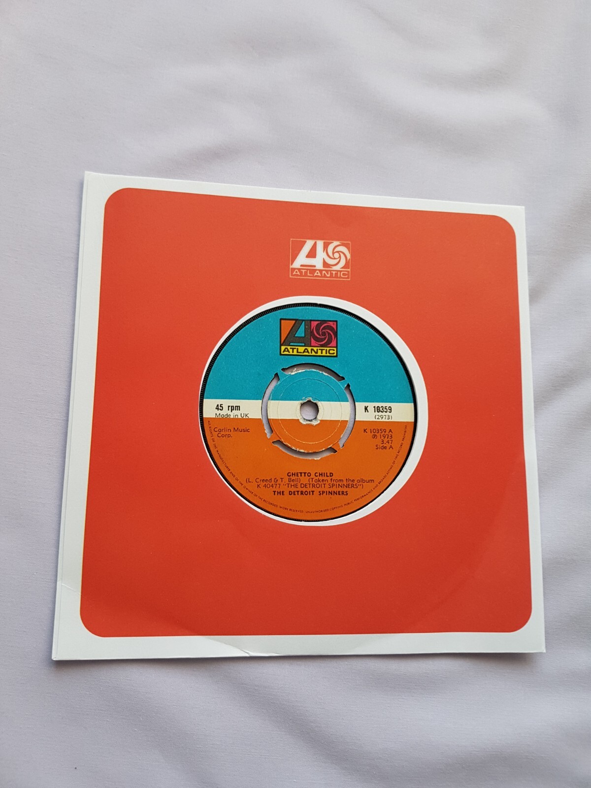 Detroit Spinners...Ghetto child. 7" Single. eBay