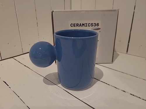 Keramik 36 - Bogen Keramik Becher 300ml blau. - Bild 1 von 6