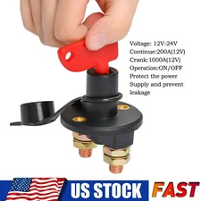 12V Battery Isolator Disconnect Cut Off Power Kill Switch for Car Truck Boat ATV