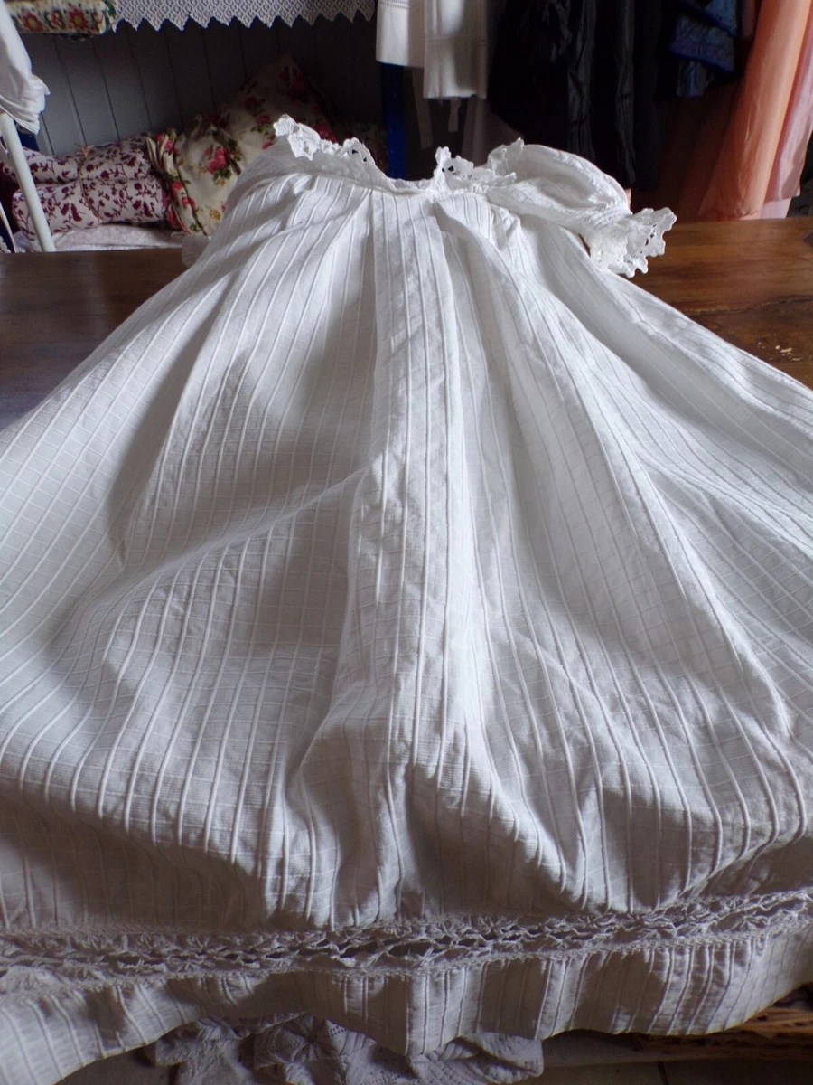 Robe de baptême/occasion spéciale en batiste blanche vintage