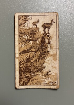 1910 MacRobertson's Sports of the World Chamois Hunting #19-Poor Condition