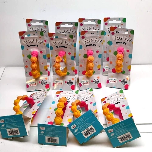 12 Foxmind Kids Pop It Bracelet Anti-Stress Fidget Wristband One Size Ages 3+