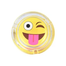 Thick Glass Emoji Ashtray Cigar - Decorative Cigar Ashtray - Cigar Accessory