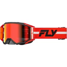 Fly Racing Zone Pro Goggles - Red/Black/Grey W/ Red Mirror/Smoke Lens 37-51919