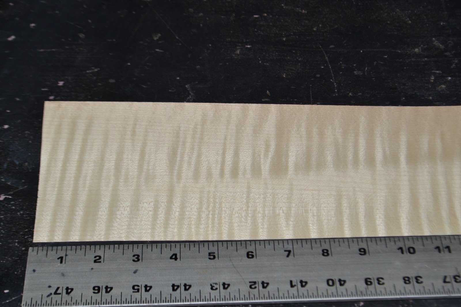 Flame Maple Raw Wood Veneer Sheet 5 x 37 inches 1/42nd  BLEMISHED     35139-51