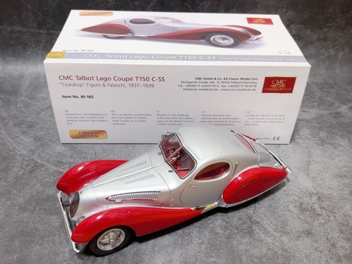 CMC 1/18 Talbot Lago T150 C-SS Teardrop Coupé 1937/39 - M-165 - Occasion