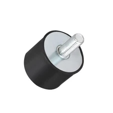 2 PCS M10 Male Female Rubber Mounts 40mm x 30mm Black