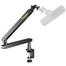 Microphone Boom Arm, Low Profile Mic Arm with Cable Management Channels, Desk...