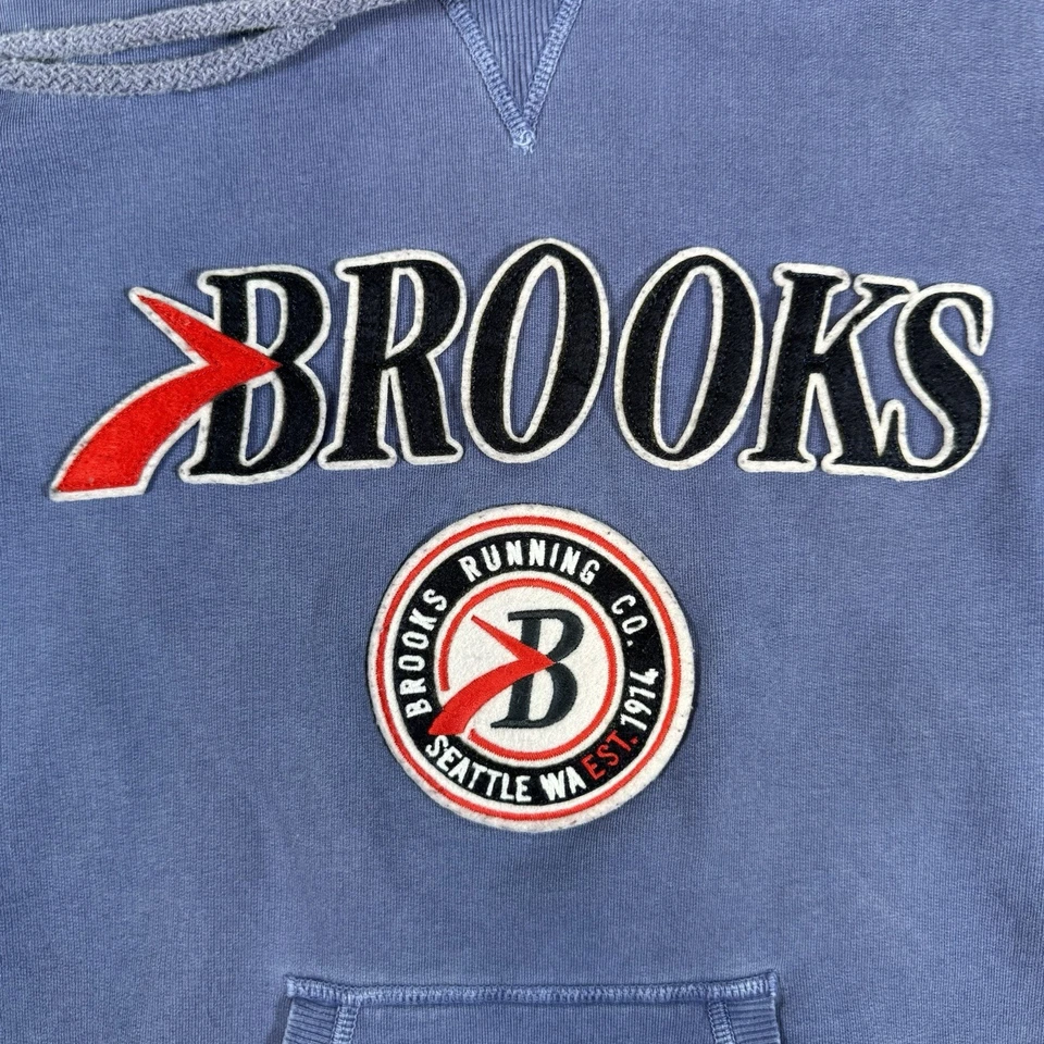 Brooks 连帽衫女式 XS 蓝色紫色跑步套衫训练运动服 — 第 4/4 张图片