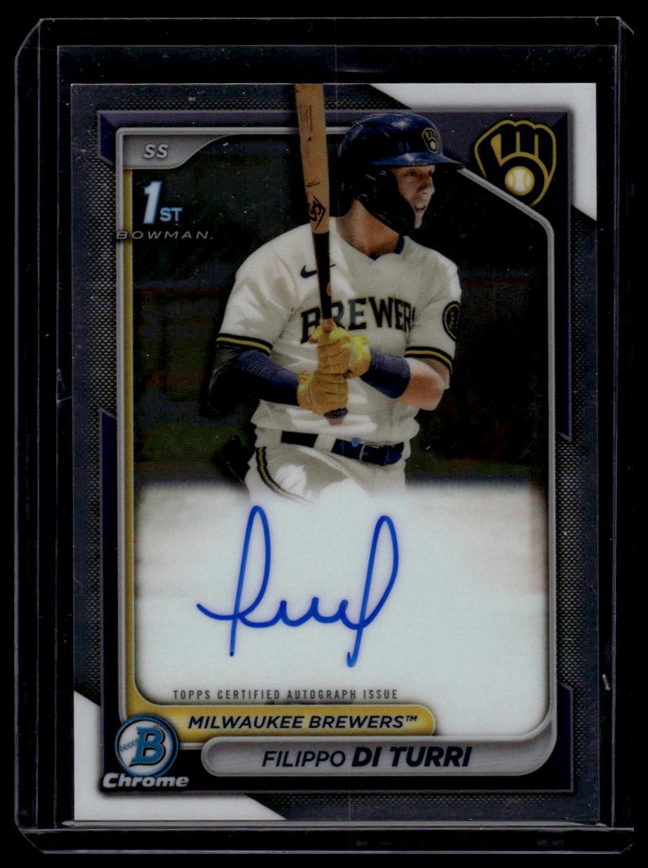 2024 Bowman #CPA-FDI Filippo Di Turi Chrome Prospect Autographs
