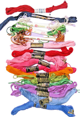 17 Vintage Embroidery Floss Royal Society,ACE,Star,J.P. Coats,Clark's 16 Colors