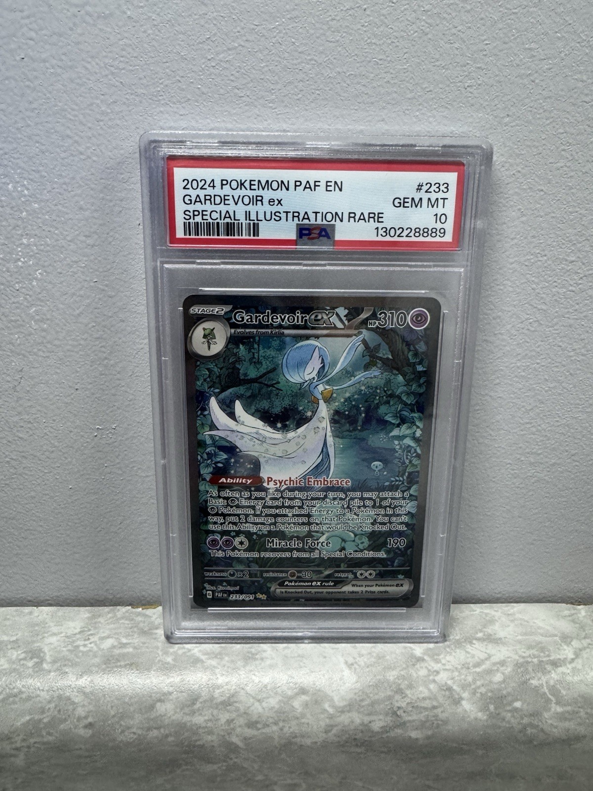 Pokemon SV Paldean Fates Gardevoir EX 233/091 PSA 10
