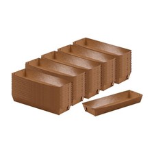 100Pcs Paper Food Boats Recyclable Non Reusable for Fries Popcorn Burgers