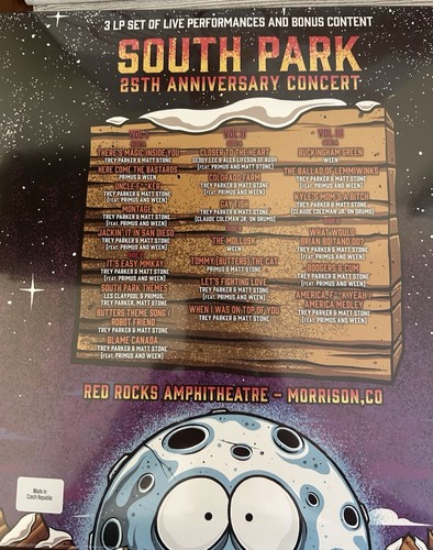 South Park The 25th Anniversary Concert 3LP Vinyl Record - Picture 8 of 8