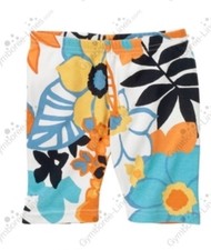 NWT Vintage Gymboree Girls Bike Shorts Size 4 Tropical Bloom Line Bright Floral