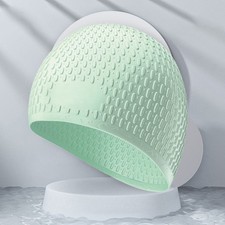 Yellow Swim Swimming Waterproof Cap Pool Anti-Slip Hat Men/Women