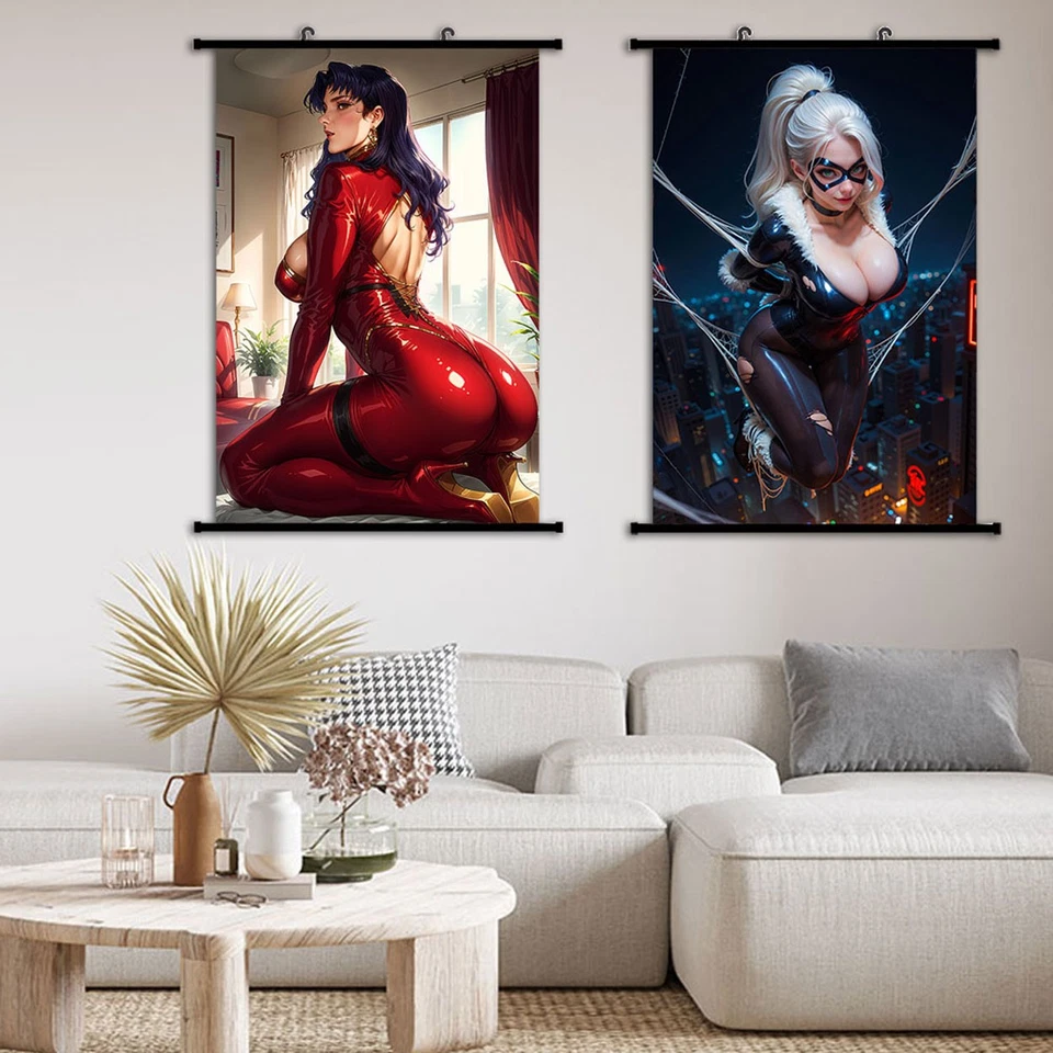 Póster de juego de anime dama bandida en la azotea pintura pared desplazamiento póster 60X90cm 001 Foto 4 de 4