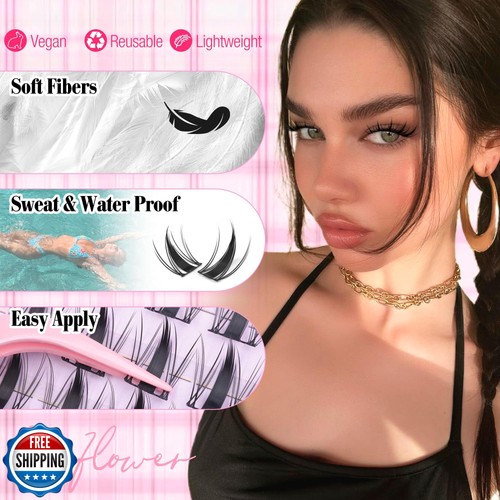 Manga Lash Clusters Kit Anime Ciglia Kit Estensione Ciglia Fairy Lash 8-16m - Foto 4 di 5