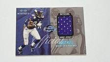 1999-FLEER MYSTIQUE-RANDY MOSS FEEL THE GAME GAME WORN JERSEY/510-VIKINGS