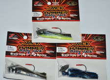 3 lures evergreen zman baby jack hammer chatterbait 3/8oz bladed jig assortment