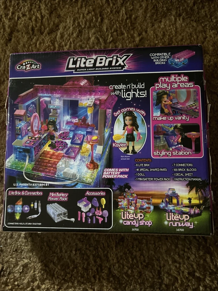 NIB  Lite Brix Lite Up Sparkle Salon With Kaylee - Image 2 of 2