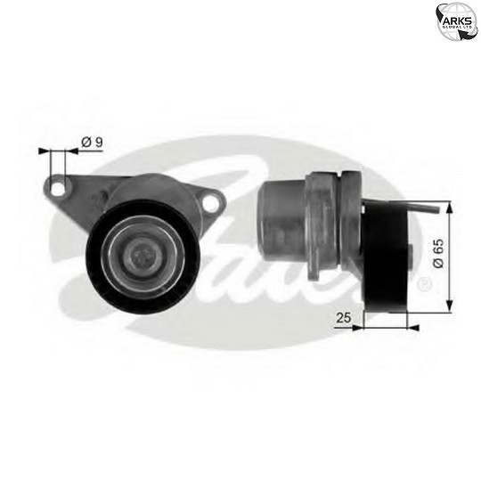 GATES T38313 Belt Tensioner, V-ribbed belt for CITROËN,PEUGEOT - Image 27