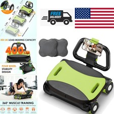 Ab Roller Wheel with Elbow Support Automatic Rebound for Core Training Home Gym