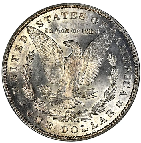 US Morgan Dollar 1887 PCGS MS63 First Blue Label