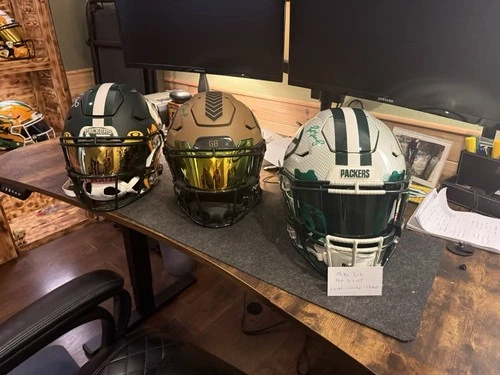 Green Bay Packers Brett Favre Signed Football Helmet Speed Flex