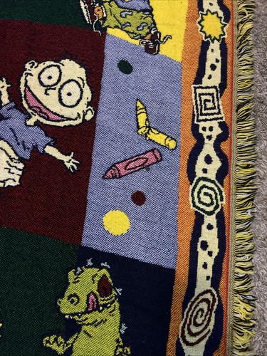 Vintage The Northwest Company Rugrats Tapestry Throw Blanket 59x41 - Picture 5 of 13
