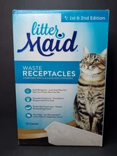 Litter Maid Waste Receptacles 1st and 2nd Edition - 12 Count Litter Box Refills