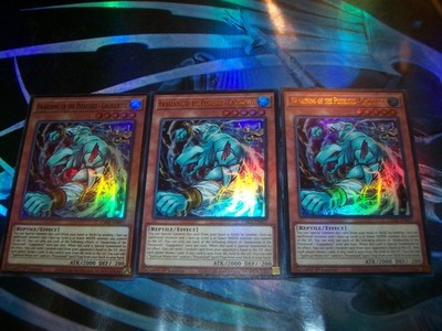 3x Awakening of the Possessed - Gagigobyte 1st Edition Ultra Rare CH02-EN017