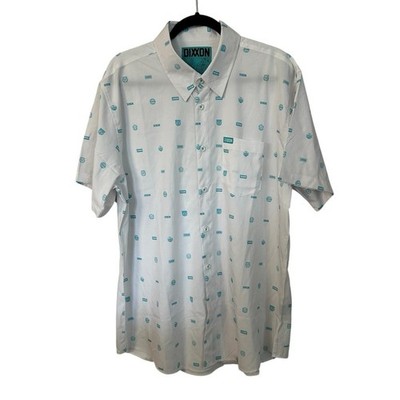 DIXXON Flannel Co. Men s Executive White & Blue Button Up Shirt Sz XL GUC