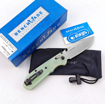 Benchmade Mini Freek 565-2101 Jade Handle AXIS Lock G10 Folding Knife