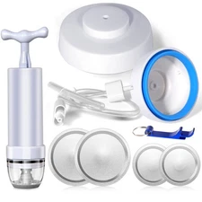 YEIO Mason Jar Sealer Accessory Hose FoodSaver Compatible Portable Pump Kit