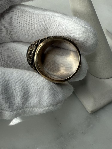 10K Yellow Gold Men’s High School Class Ring Size 9.5 Heavy 16.46 Grams Abiline - Picture 5 of 10