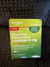 Amazon Basic Care Nicotine Polacrilex Lozenge 4mg – 144 Count – EXP 7/27