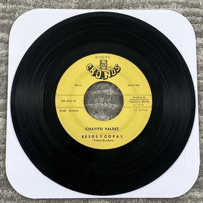 Vintage Chayito Valdez 7'' 45 Besos Y Copas / Una Noche Me Embriague Latin 1973