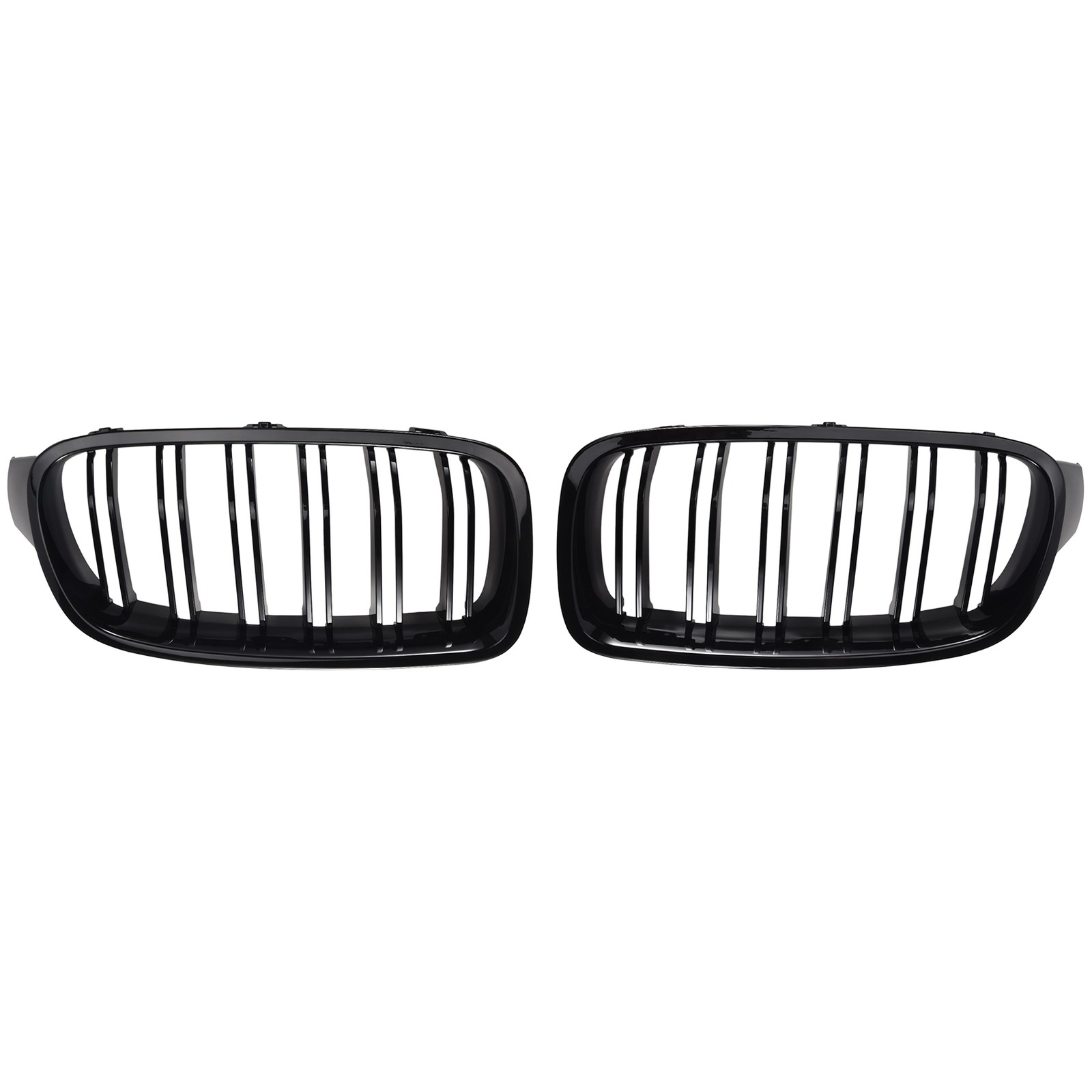 GläNzend Schwarz Auto Front Nieren Gitter Gitter FüR- 3 Series F30 F31 F35 1852-image