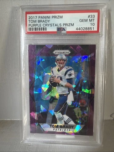 2017 Panini Prizm Football Purple Crystals Prizm Tom Brady #33