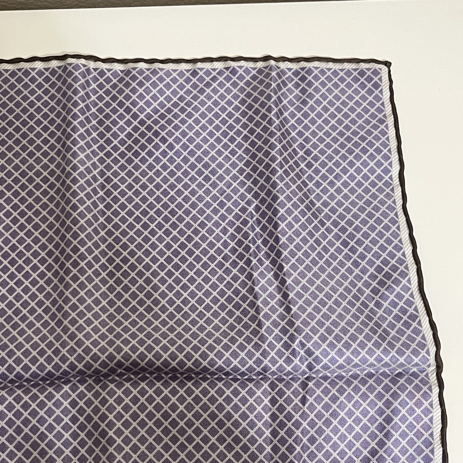 Robert Talbott Silk Pocket Square Mini Scarf Purp… - image 10