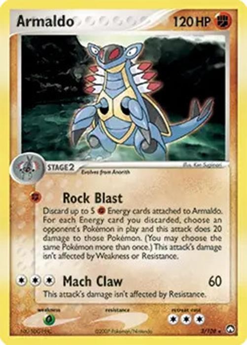 Armaldo - 3/108 - Pokemon Power Keepers Holo Card NM