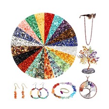 Stone Beads for Jewelry Making, 1200PCS Natural Chip Stone Beads Ir... Fast Ship