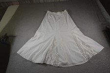 Vintage Western Skirt Womens XS White Sequin Lace Cowgirl Rodeo Square Dance 90s