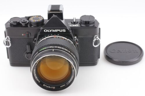 "Exc+5" Olympus OM-1 Black SLR 35mm Film Camera Zuiko 55mm f1.2 Lens From JAPAN - Picture 2 of 18