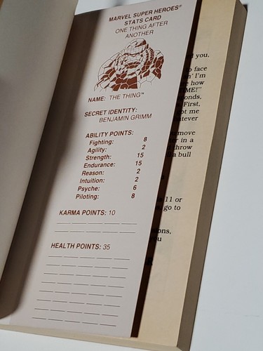 Marvel Super Heroes Adventure Gamebook 5 Thing One Thing After Another, 1987 1. - Bild 14 von 19