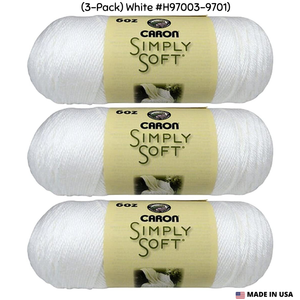 White-Yarn-3-Pack-White-Caron-Simply-Soft-Yarn-Solids-H97003-9701