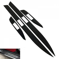 Real Carbon Fiber Door Sill Step Trim Covers Fits 06-11 E90 E91 335i 328i M3